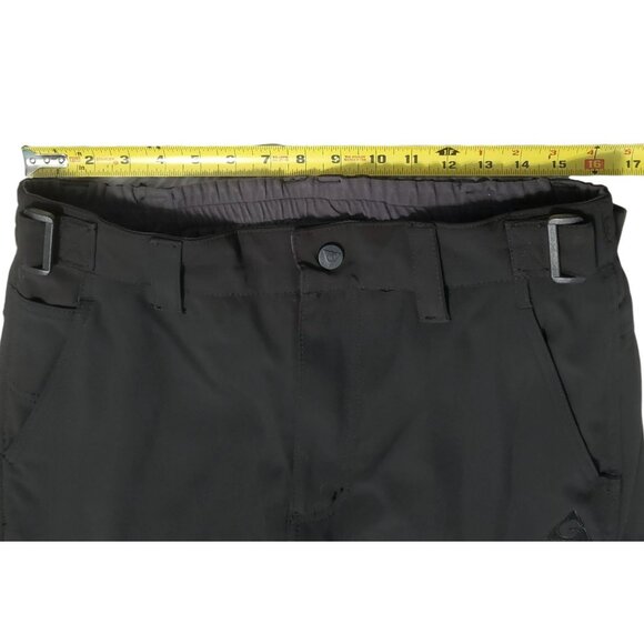 Gerry Snowboard Pants Snow Ski Black Fleece Lined Gaiters Cargo Stretch Mens M - Picture 9 of 15